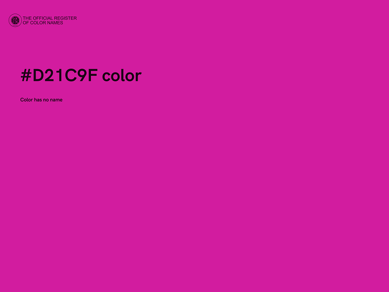 #D21C9F color image