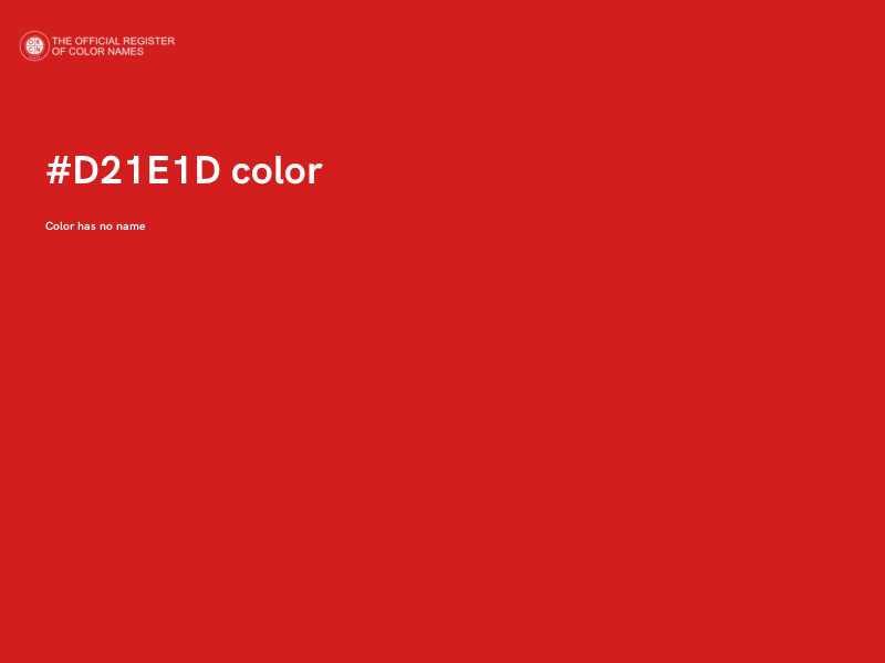 #D21E1D color image