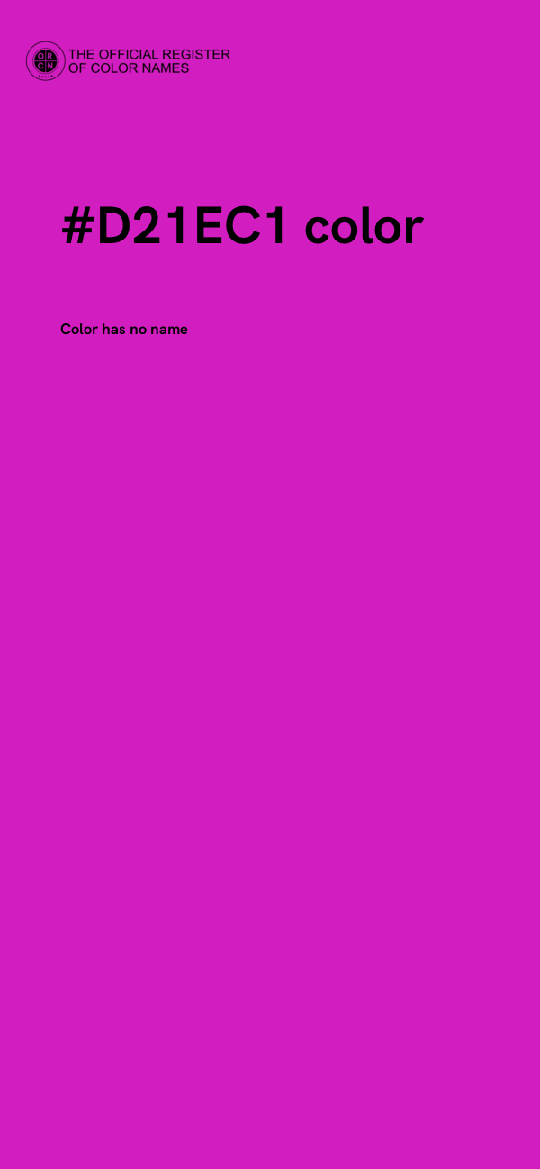 #D21EC1 color image
