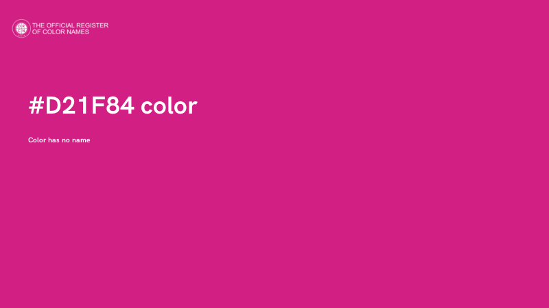 #D21F84 color image