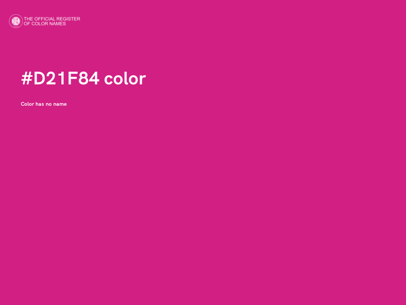 #D21F84 color image