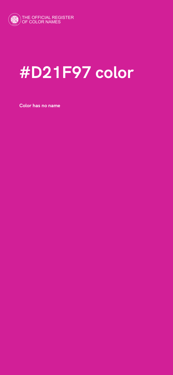 #D21F97 color image