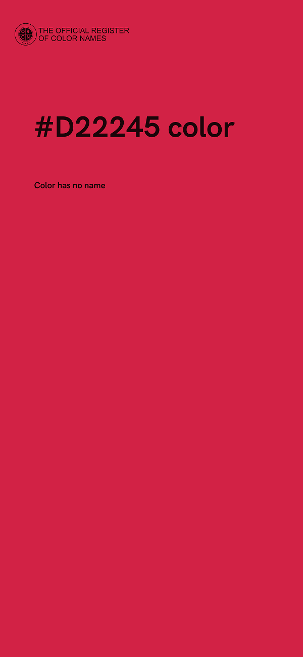 #D22245 color image