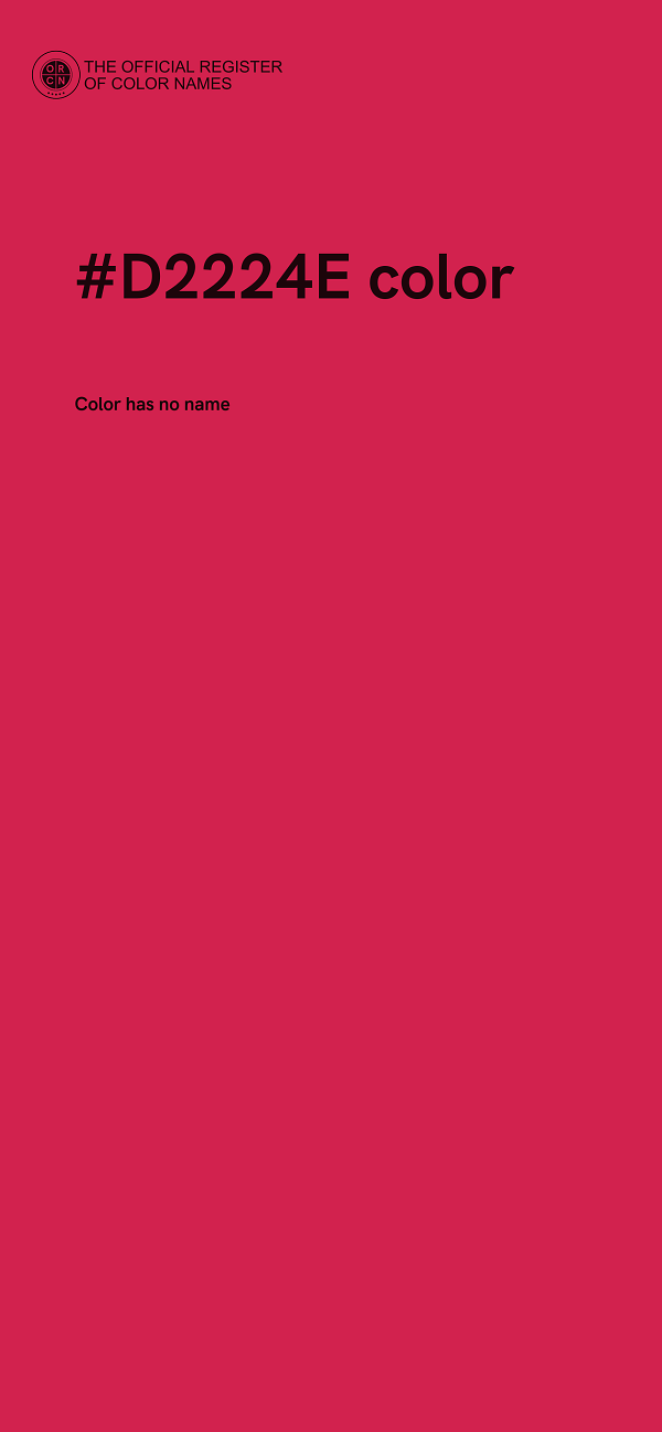 #D2224E color image