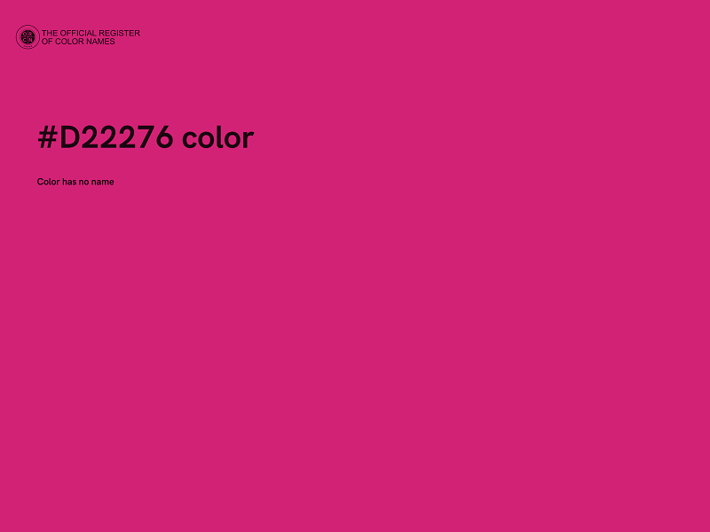 #D22276 color image