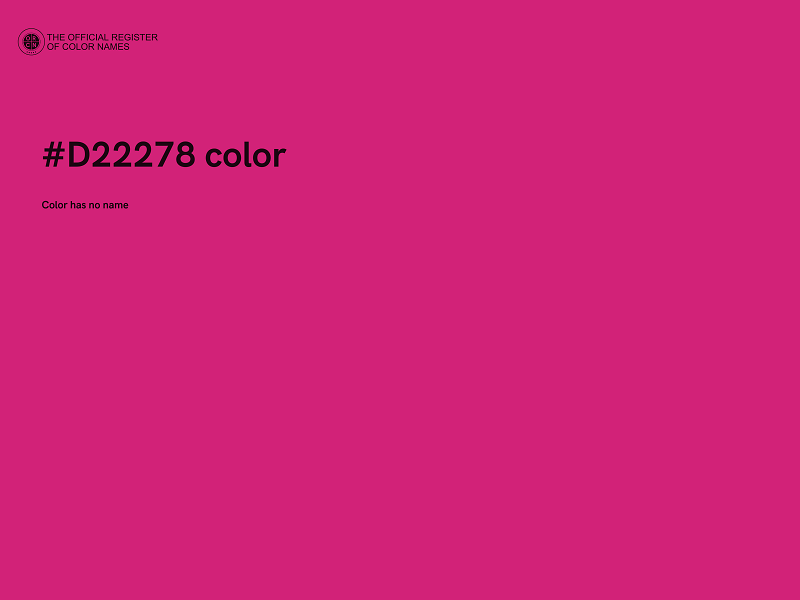 #D22278 color image