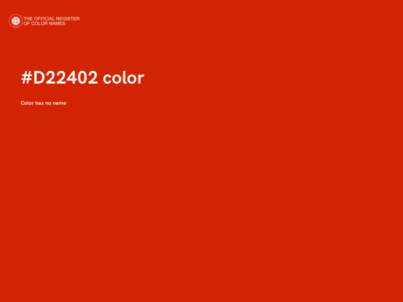 #D22402 color image