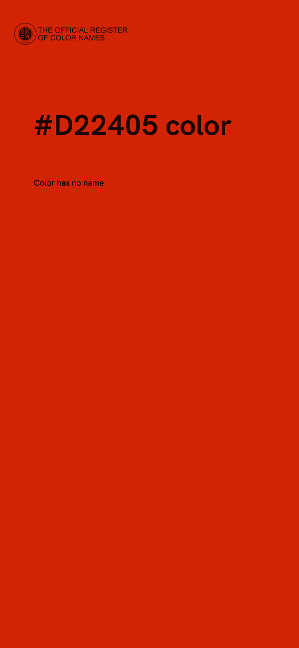 #D22405 color image