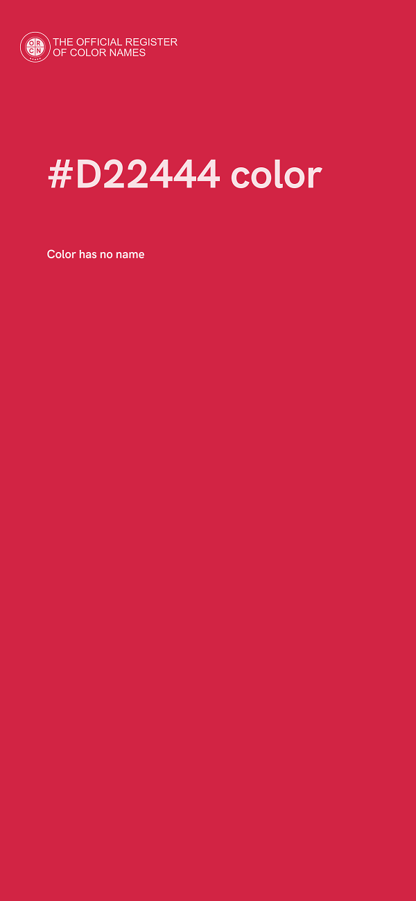 #D22444 color image