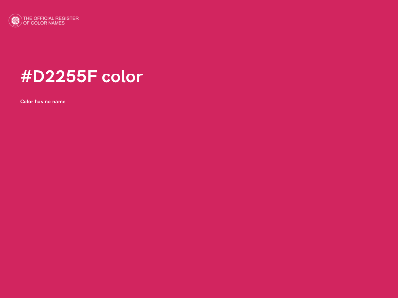#D2255F color image