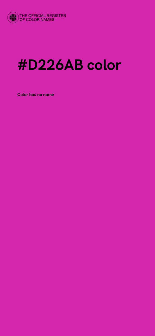 #D226AB color image