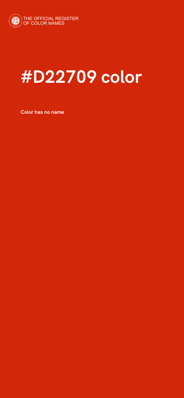 #D22709 color image