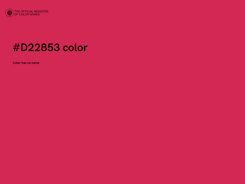 #D22853 color image