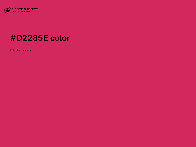 #D2285E color image