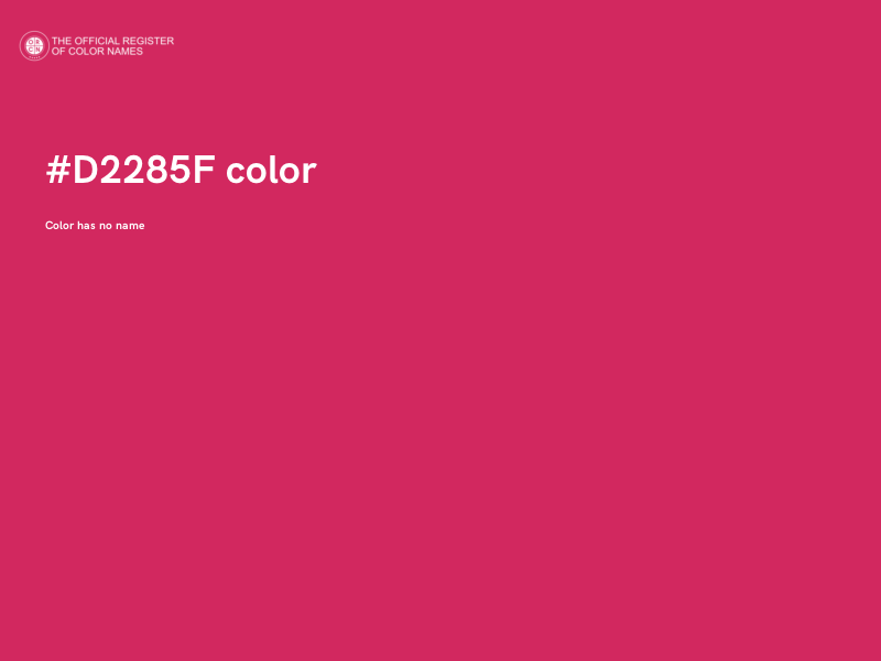 #D2285F color image