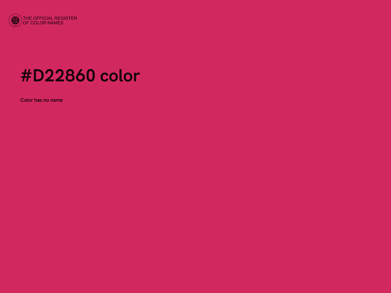 #D22860 color image