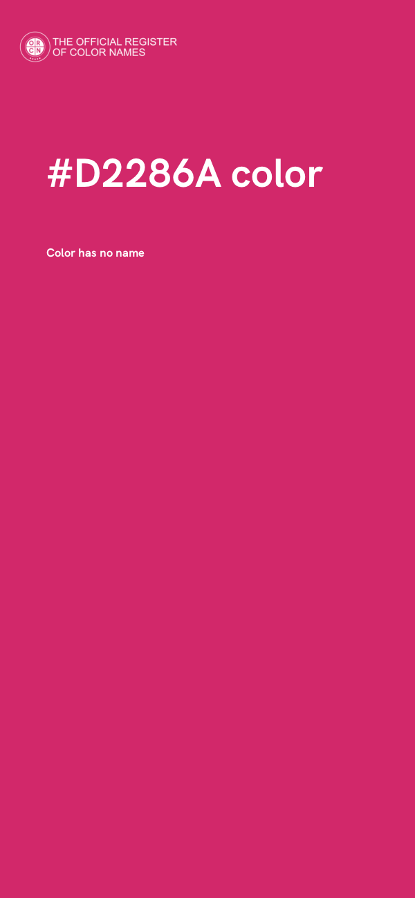 #D2286A color image