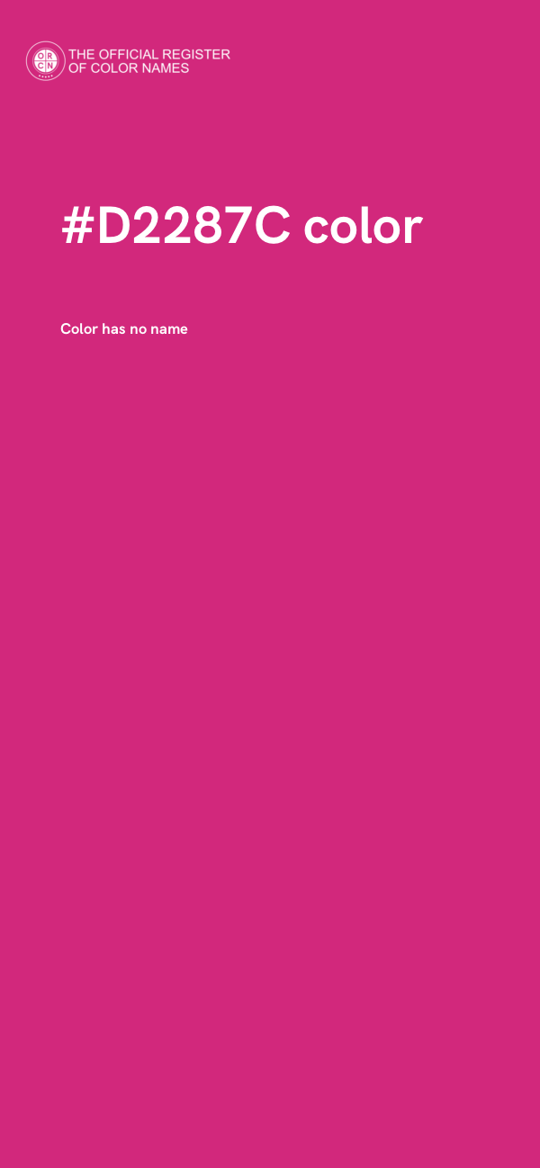 #D2287C color image