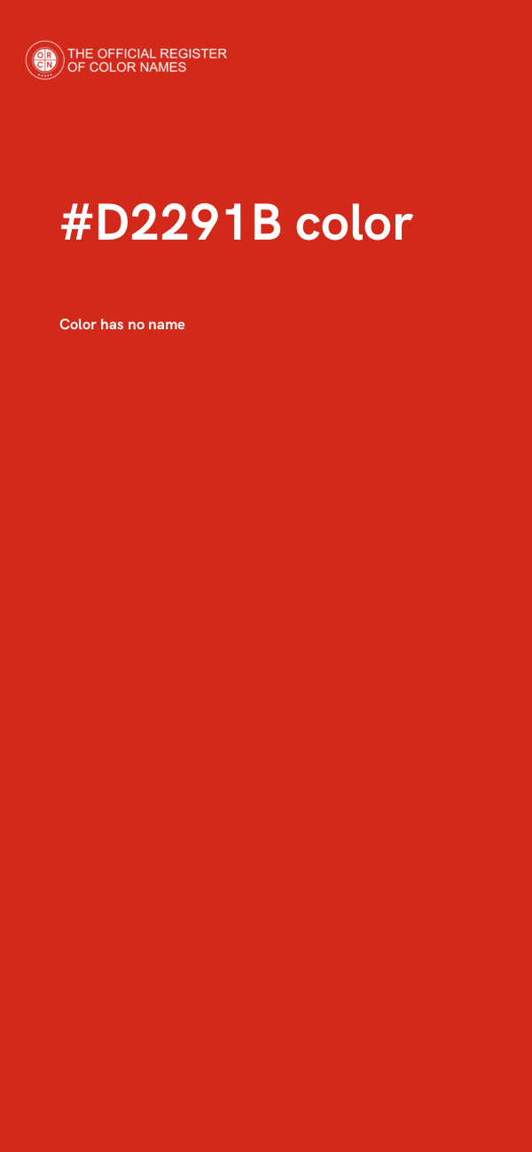 #D2291B color image