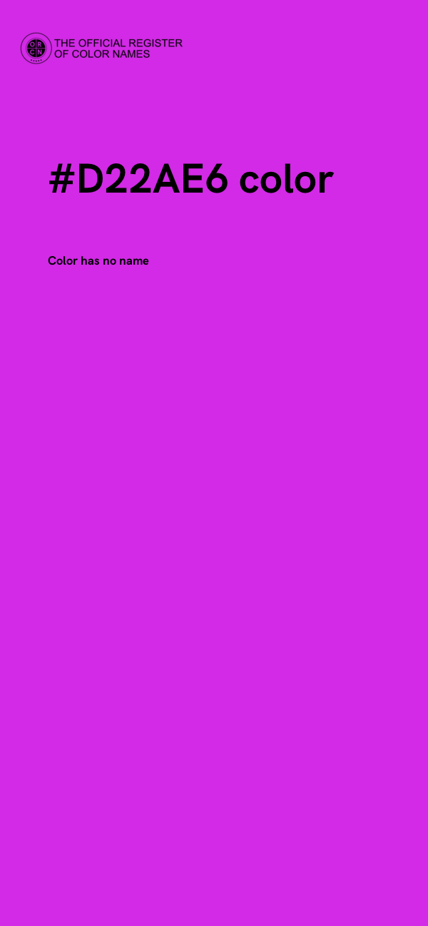 #D22AE6 color image