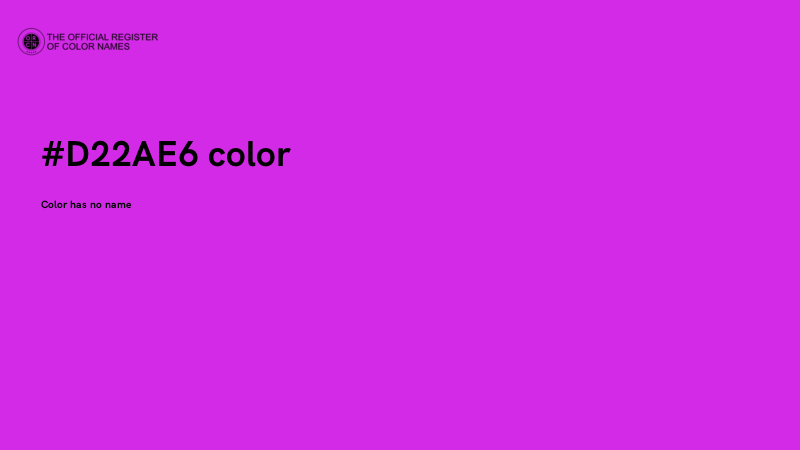 #D22AE6 color image