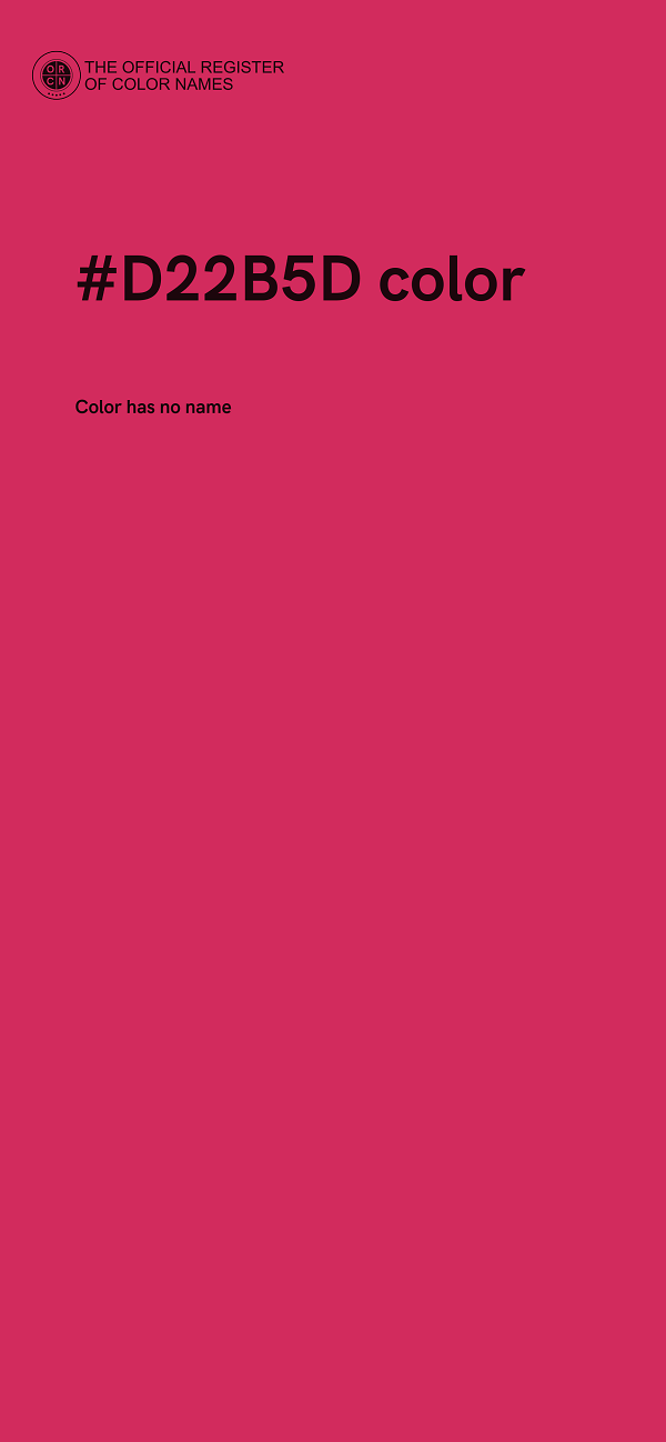 #D22B5D color image