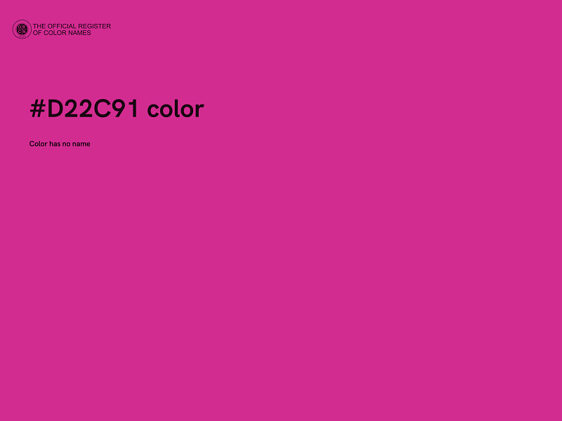 #D22C91 color image