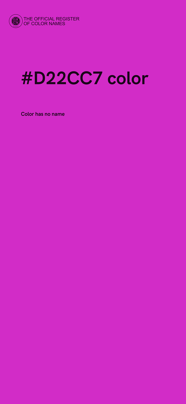 #D22CC7 color image