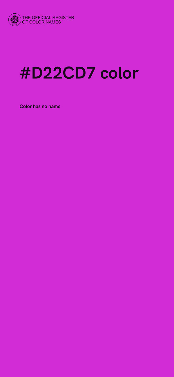 #D22CD7 color image