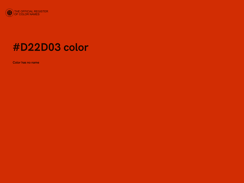 #D22D03 color image