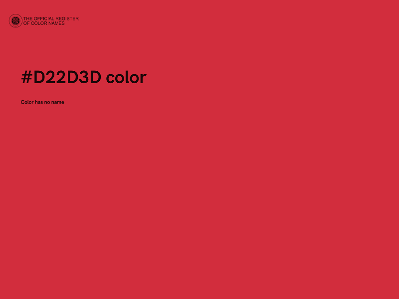 #D22D3D color image