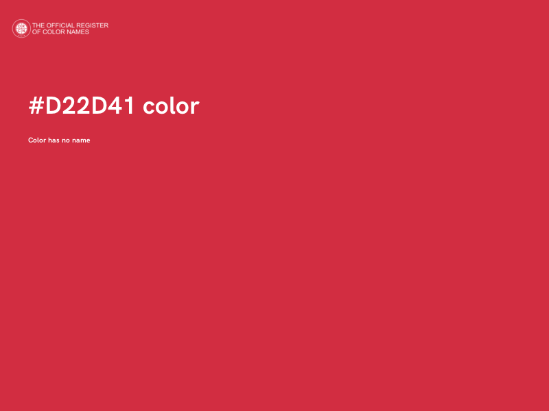 #D22D41 color image