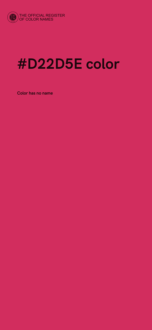 #D22D5E color image