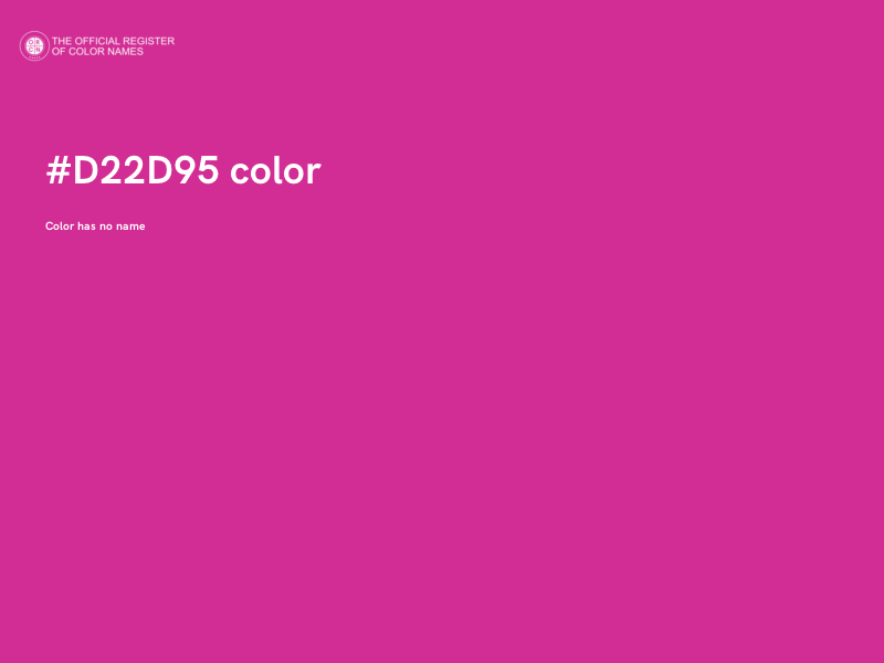 #D22D95 color image