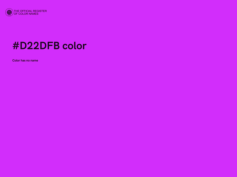 #D22DFB color image