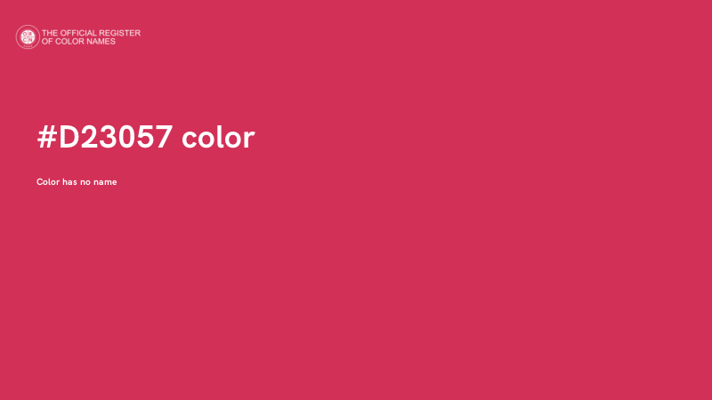 #D23057 color image