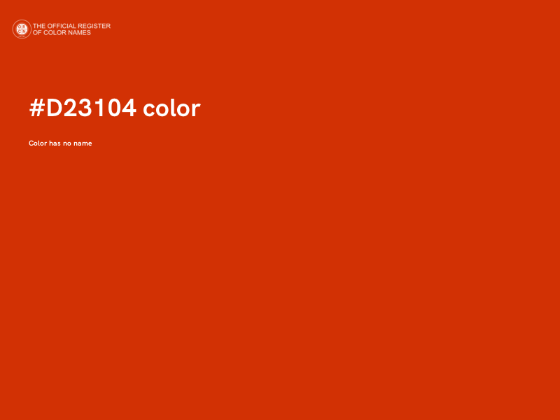 #D23104 color image