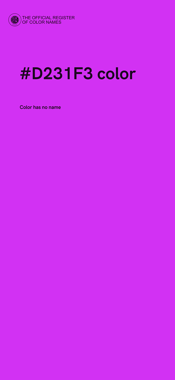 #D231F3 color image
