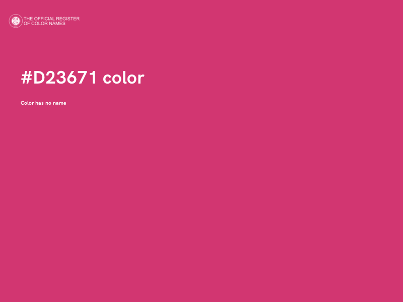 #D23671 color image