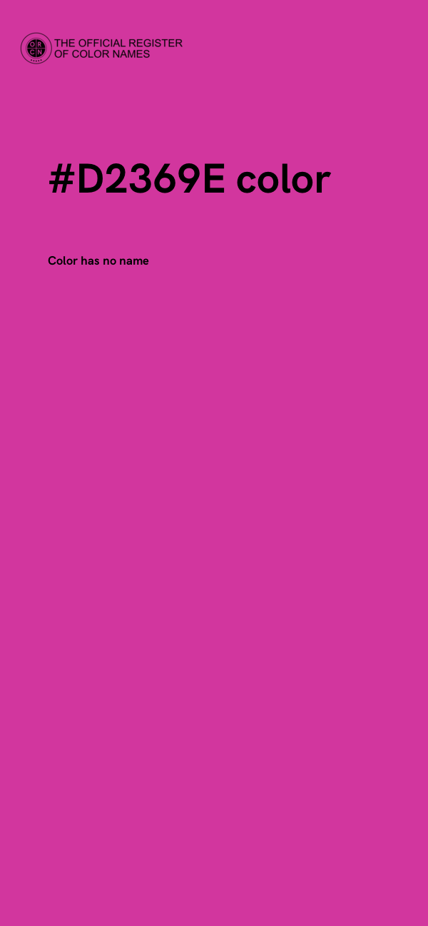 #D2369E color image