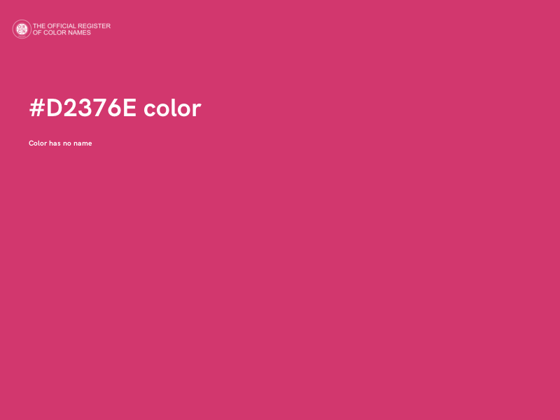#D2376E color image