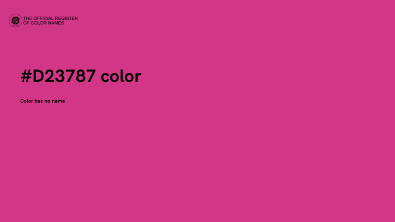 #D23787 color image