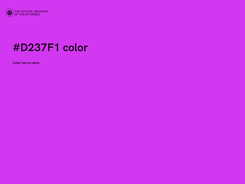 #D237F1 color image