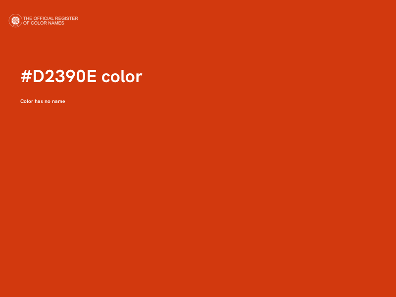#D2390E color image