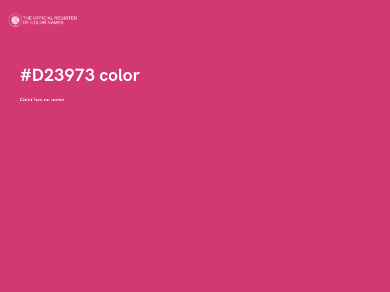 #D23973 color image