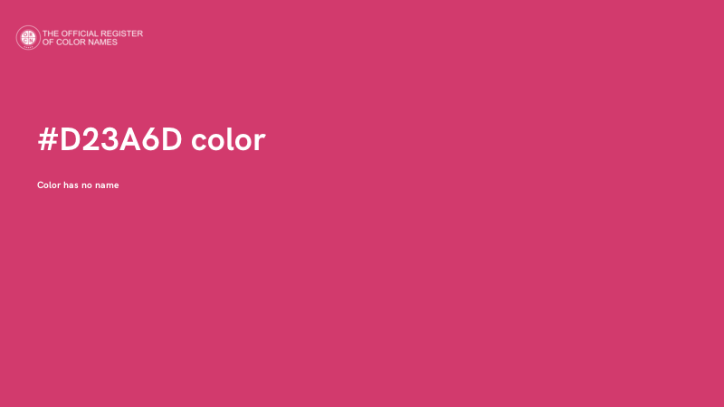 #D23A6D color image