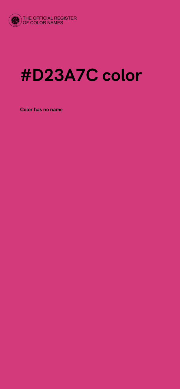 #D23A7C color image