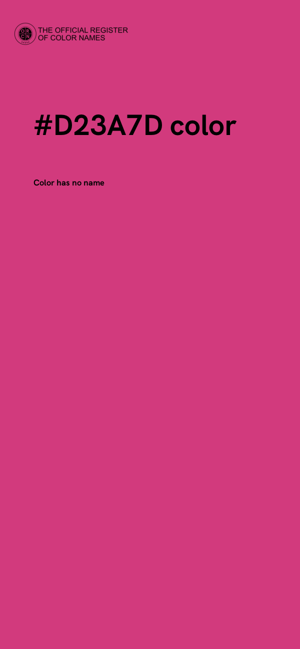 #D23A7D color image