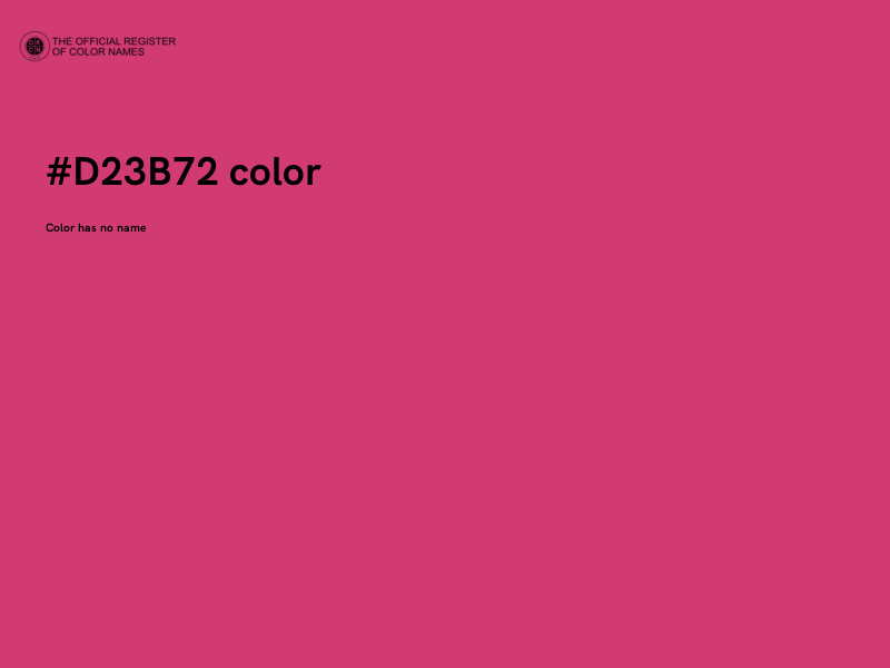 #D23B72 color image