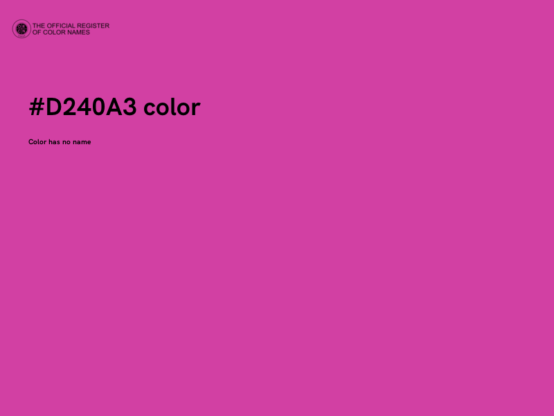 #D240A3 color image